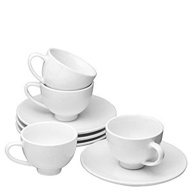 Francois et Mimi Set of 4 High-fire Pure White Porcelain Espresso Cup