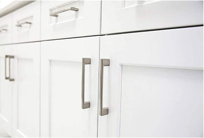 10 Pack Contemporary Solid Sleek Handle Pulls for Kitchen Cupboard Door, Bedroom Dresser