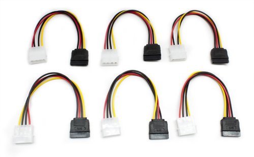 Aleratec Molex to SATA Power Adapter Cable, 6 inches 6