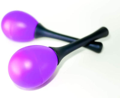 Add Life to The Party! 12 Two Toned Neon and Black Maracas, Colorful Party Favors