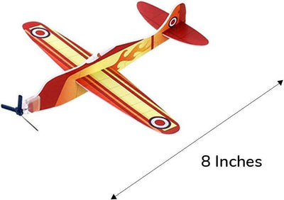 Kicko Foam Airplane Glider - 24 Pack - Colorful Slingshot Launcher Flying Plane -
