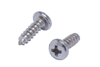 4 X 1/2" Stainless Pan Head Phillips Wood Screw, (100pc), 18-8 (304) Stainless Steel