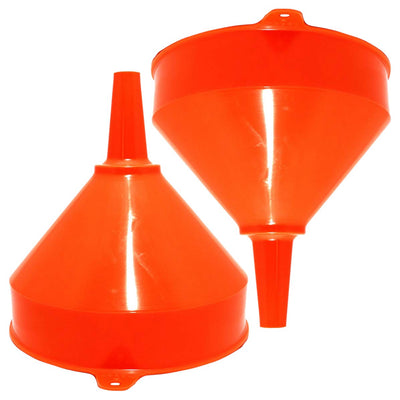 Katzco Jumbo Plastic Funnel - 10 Inches - for Garages, Workshops, Kitchens, Restaurants
