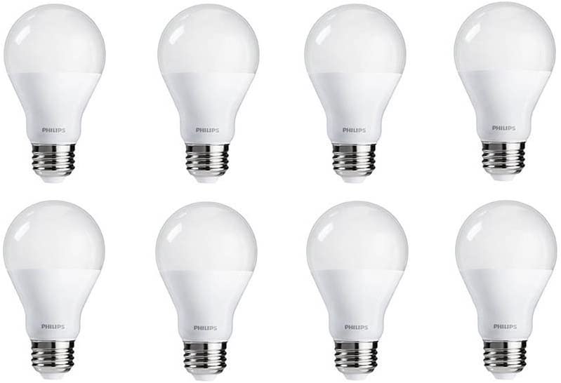 Philips LED Dimmable A19 Frosted Light Bulb: 800-Lumen, 2700-Kelvin, 9.5-Watt (60-Watt