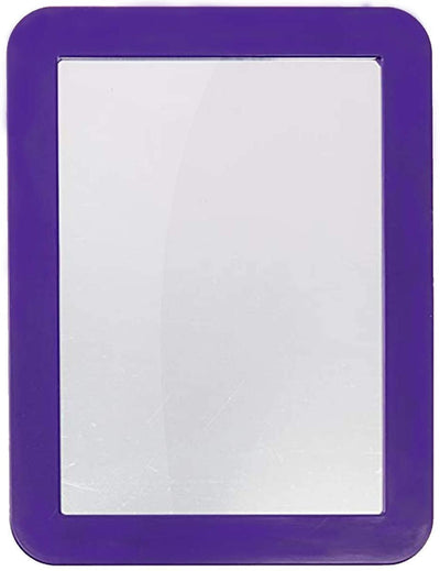Katzco Purple 5 x 7 Inch Magnetic Mirror - Ideal for School Locker, Refrigerator, Home