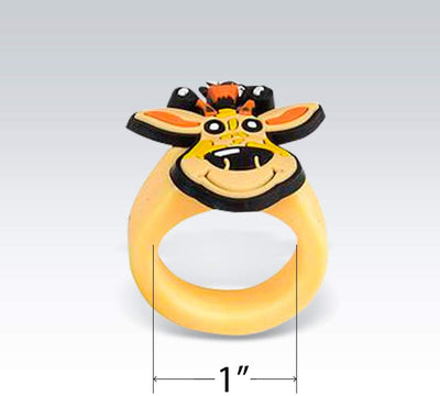 Kicko Zoo Animal Rubber Ring - Pack of 24 1 Inch Party Favor Rings for Children Fashion