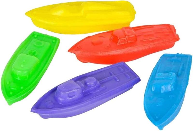 Kicko 3 Inch Small Boat Toy for Kids - 144 Pieces of Mini Plastic Sailboats - Floating