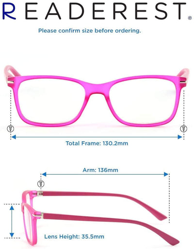 Blue-Light-Blocking-Reading-Glasses-Pink-3-50-Magnification-Computer-Glasses