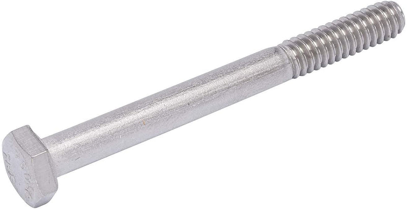 1/4"-20 X 1/2" (100pc) Stainless Hex Head Bolt, 18-8 Stainless