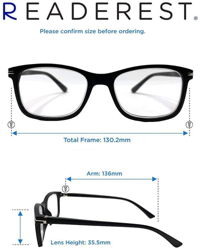 Blue-Light-Blocking-Reading-Glasses-Black-2-75-Magnification-Computer-Glasses