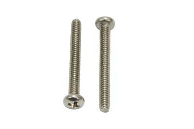 12-24 X 1-1/4" Stainless Pan Head Phillips Machine Screw (25 pc) 18-8 (304) Stainless
