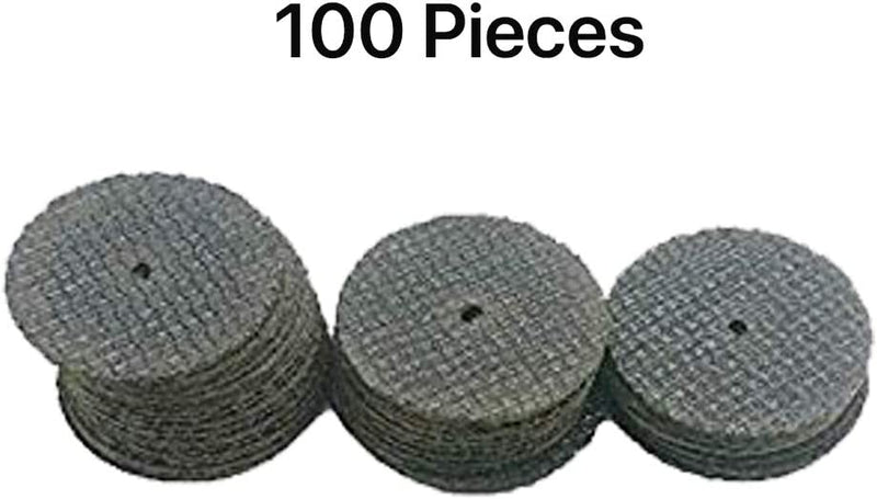 Katzco Reinforced Cut-Off Wheels - 100 Pieces - 1.5 Inches - Abrasive Disc for Cutting All