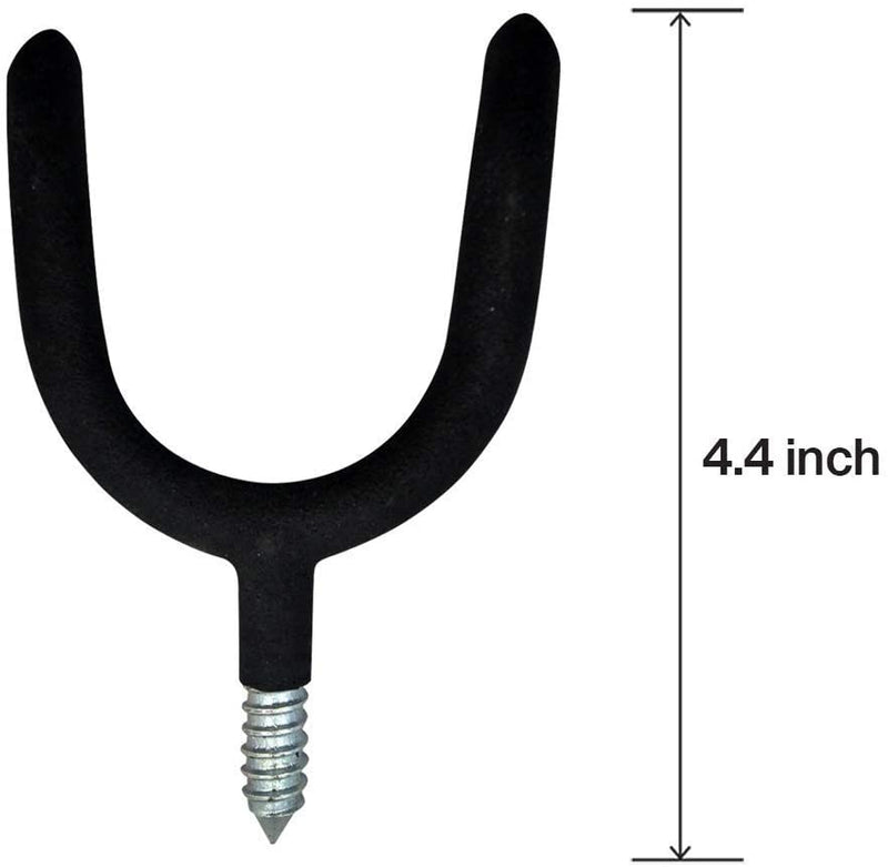 Katzco Strong U-Shaped Utility Holder - 4 Pack - 3.5 Inch - Screw In U-Shaped Hooks