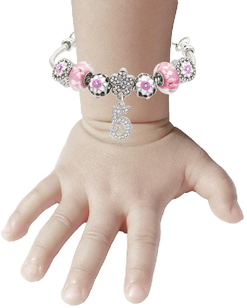 5th Birthday Gifts for Girls, Jewelry for Girls 5 Years Old, Girls 5th Birthday Bracelet