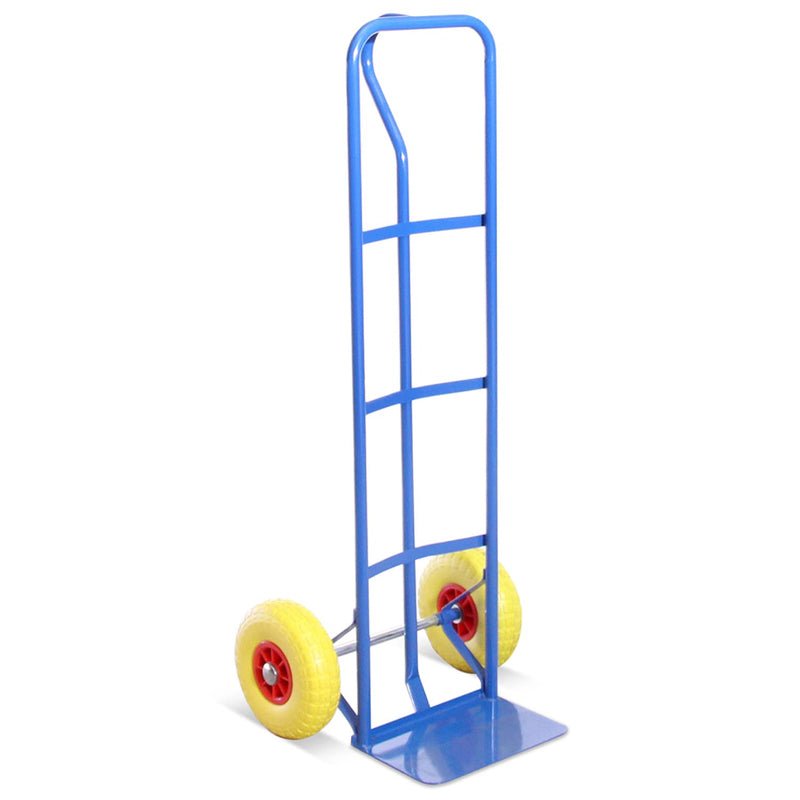 Industrial heavy load sack cart with stab -resistant tires blue 325 kg capacity