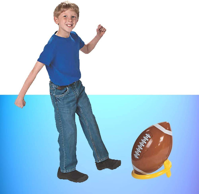 Kicko 16 Inch Inflatable American Football Toy - 12 Pieces of Squishy and Bouncy Ball