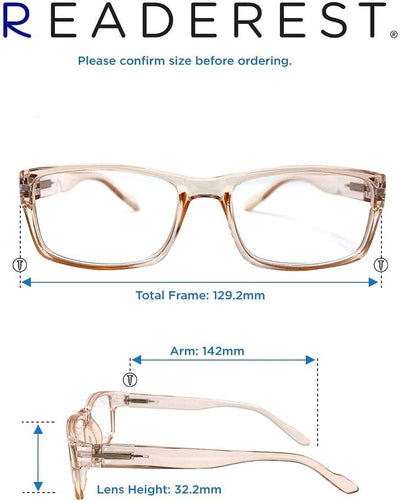 Blue-Light-Blocking-Reading-Glasses-Blush-1-25-Magnification Anti Glare