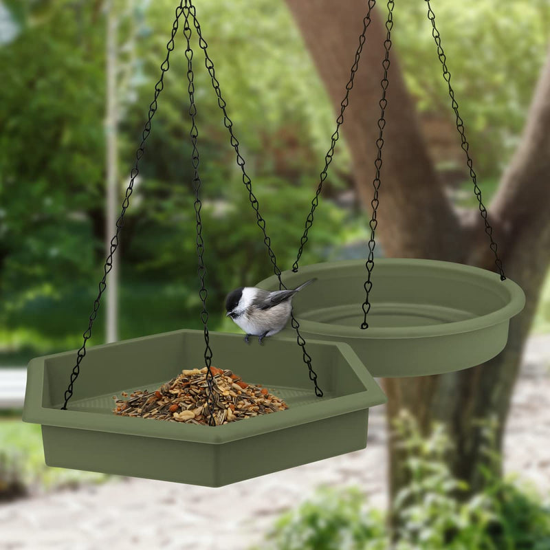 I 2 Set bird feed dispenser for hanging (32x28x5cm 25cm) I XL feed station