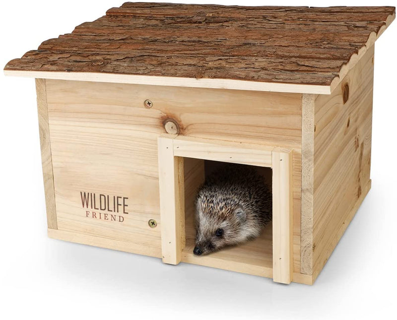 I hedgehog house winter festival with wooden I all year round weatherproof