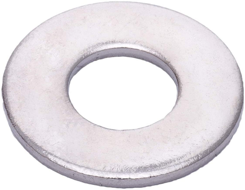 1/4" x 5/8" OD Chrome Coated Stainless Flat Washer, (100 Pack) - Choose Size, by Bolt