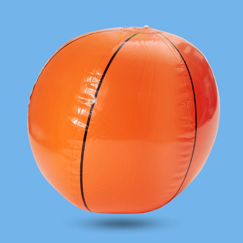 Kicko 11 Inch Inflatable Basketball - Set of 12 Orange Floating Balls for Kids and Adults