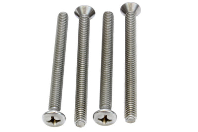 8-32 X 3/4'' Stainless Phillips Oval Head Machine Screw, (100 pc), 18-8 (304) Stainless