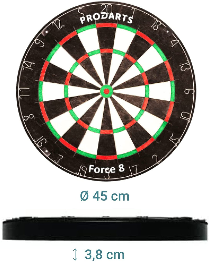 Dartscheis Steeldart Force 8 Dart Set with darts of darts dartboard steel darts