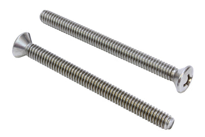 10-24 X 1'' Stainless Phillips Oval Head Machine Screw, (100 pc), 18-8 (304) Stainless