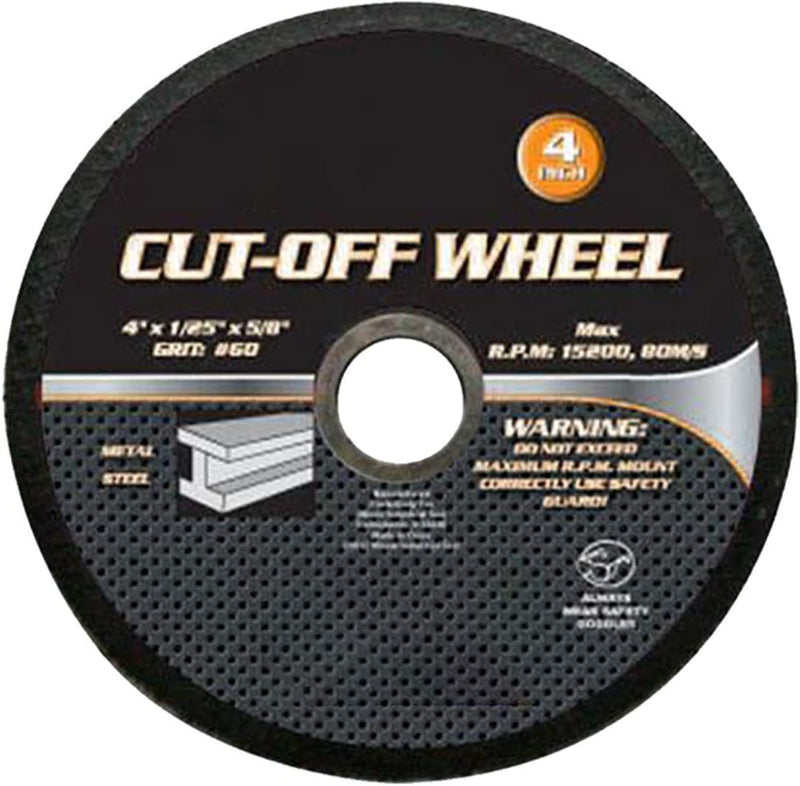 Katzco Cut off Wheels - For Cutting Metal and Steel - 4 Inch to use with Angle Grinders