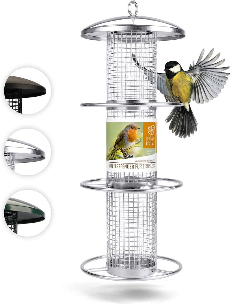 Bird feeder donor 35cm peanut feeder made of stainless steel bird