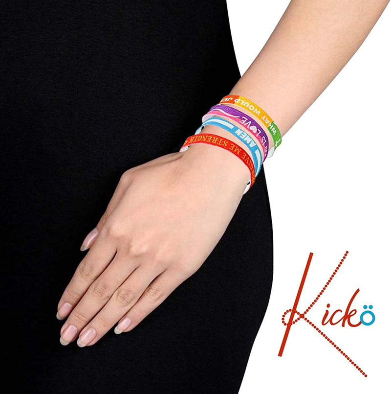 Kicko Assorted Friendship Bracelets - 120 Pieces - Church Events, Gift Ideas, Youth Group