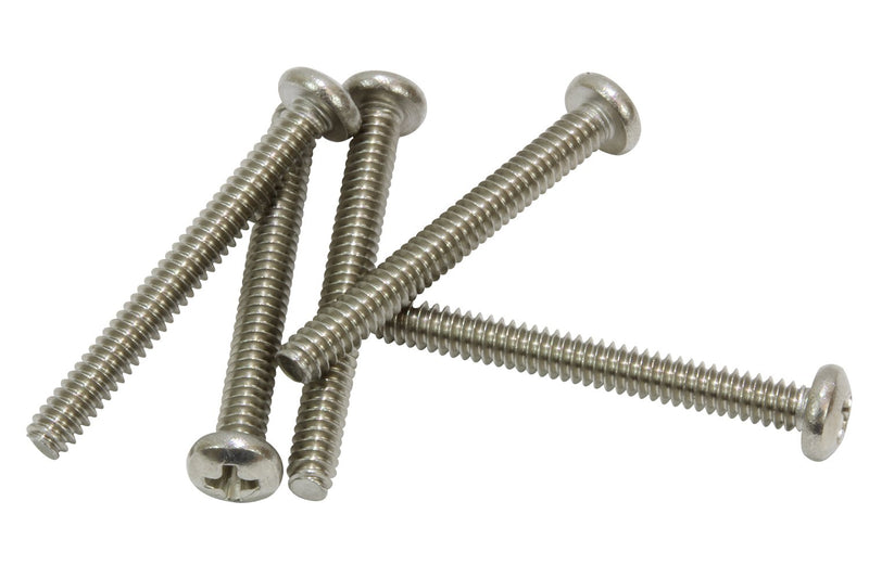 10-24 X 3/8" Stainless Pan Head Phillips Machine Screw (100 pc) 18-8 (304) Stainless