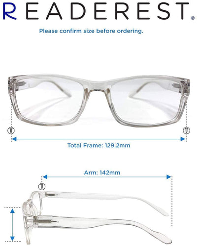 Blue-Light-Blocking-Reading-Glasses-Clear-1-00-Magnification Anti Glare