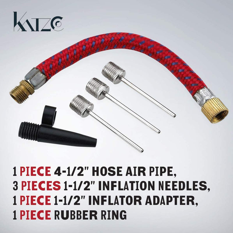 Katzco Inflation Kit - Inflation Needles Set - 6 Piece, Adapters and Needles Inflate