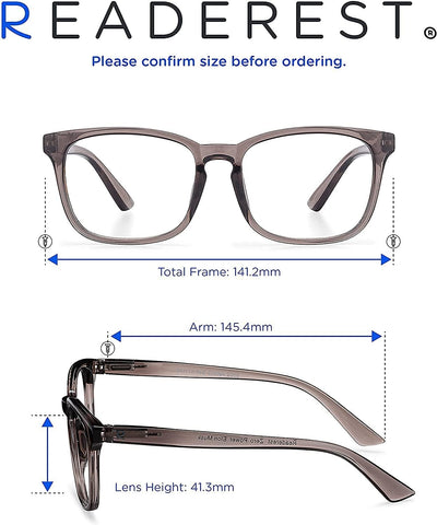 Blue-Light-Blocking-Reading-Glasses-Charcoal-0-00-Magnification-Computer-Glasses