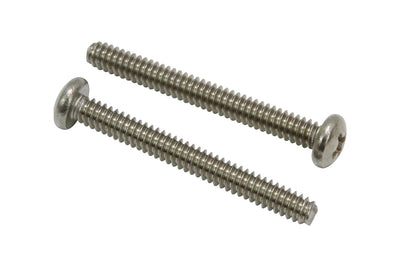 12-24 X 1/2" Stainless Pan Head Phillips Machine Screw (50 pc) 18-8 (304) Stainless Steel