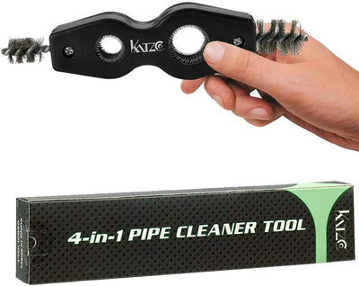 Katzco Pipe Cleaner Tool - 4 in 1-10.6 Inches - Cleans Inside and Outside - for Plumbing