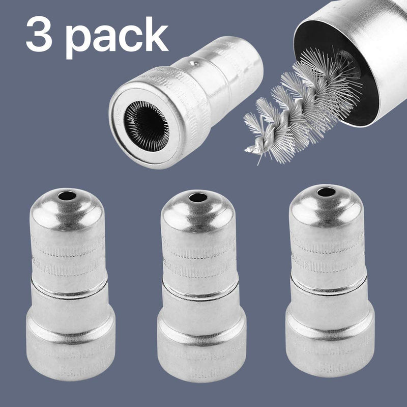 Katzco Battery Post and Terminal Cleaner - 3 Pack - 3 x 1.5 Inches - for Mechanics, Car