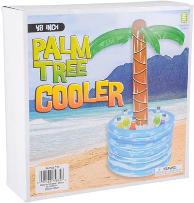 Kicko Inflatable Palm Tree Water Cooler - 1 Piece - 48 Inch Large Buffet Party Accessory