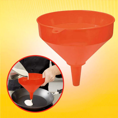 Katzco Jumbo Plastic Funnel - 10 Inches - for Garages, Workshops, Kitchens, Restaurants