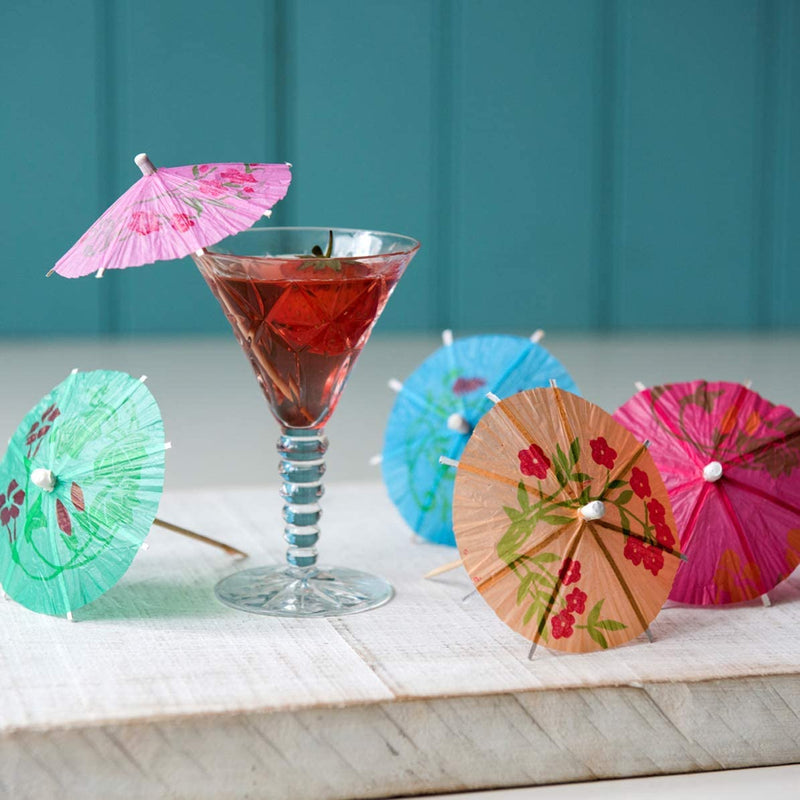 Kicko Cocktail Umbrellas - 288 Pack, Paper Drink Parasols - for Kids, Adults, Frozen