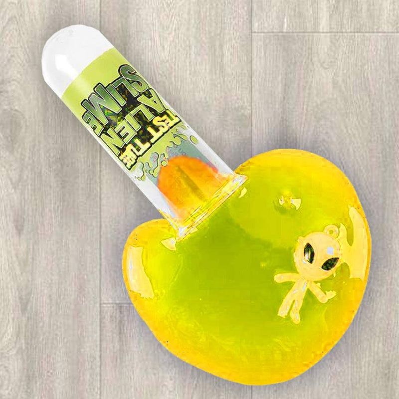Kicko Alien Tube Slime - Pack of 12 Colored, Gooey, and Squishy Slime with Alien Inside