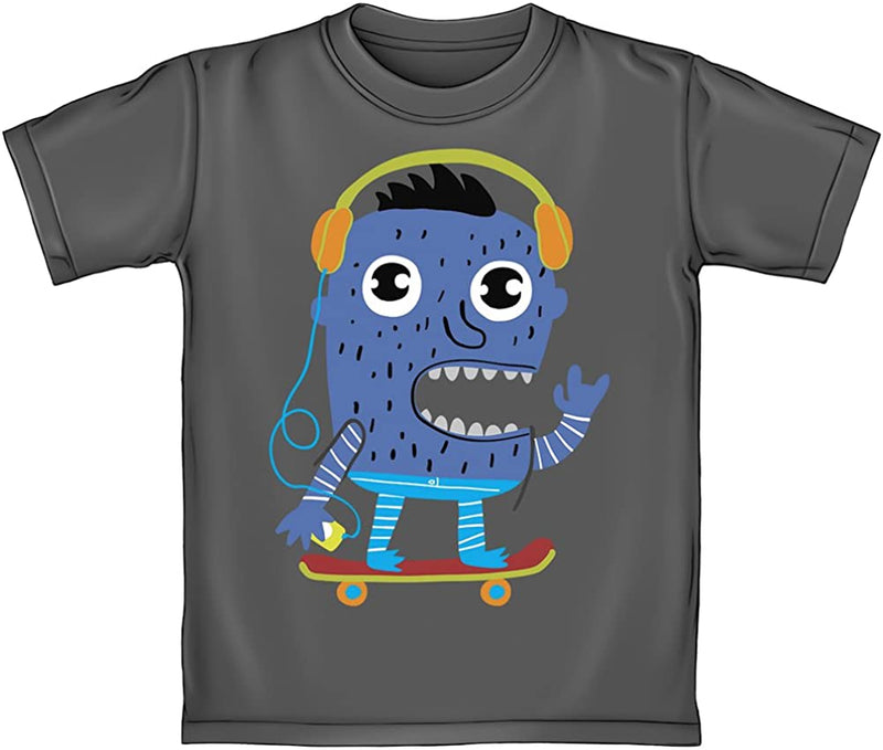 Dawhud Direct Monster Skateboarder Youth Tee Shirt (Kids Large