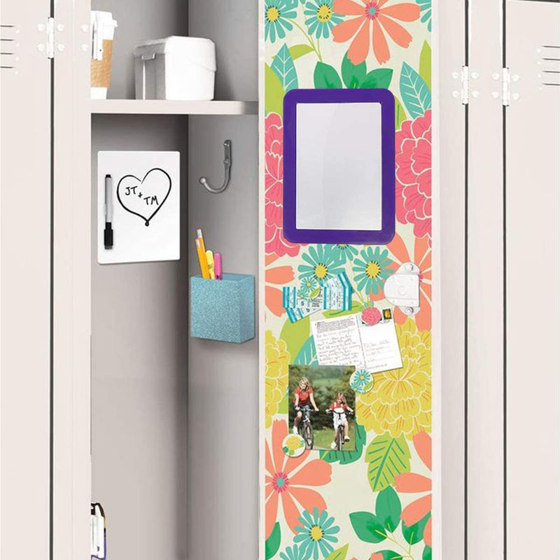 Katzco Purple 5 x 7 Inch Magnetic Mirror - Ideal for School Locker, Refrigerator, Home