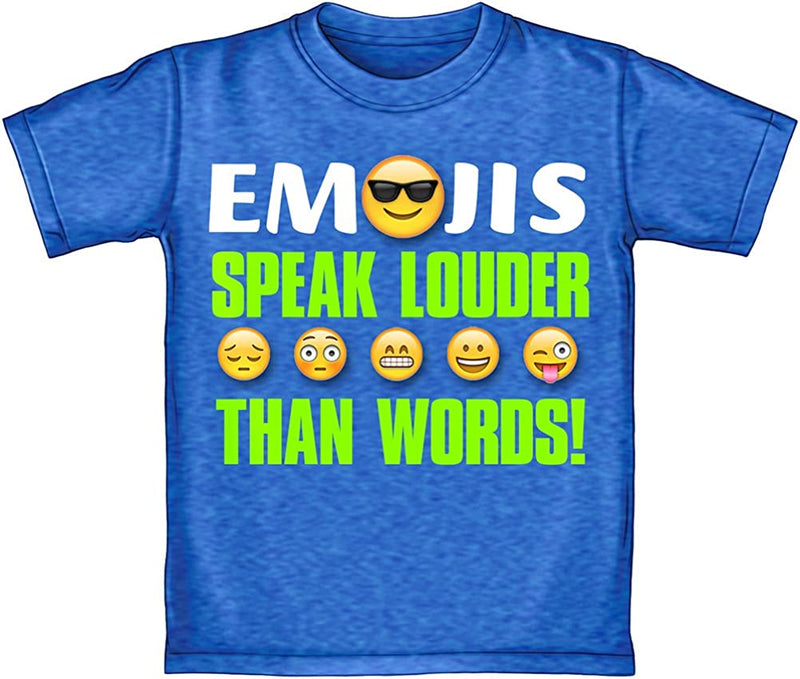 Emojis Speak Louder Than Words Adult Tee Shirt Adult Xxl