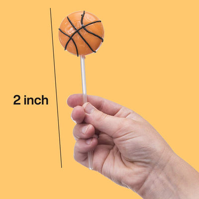 Kicko 2 Sports Ball Lollipops - Pack of 12 Assorted Fruit-Flavored Candy Suckers
