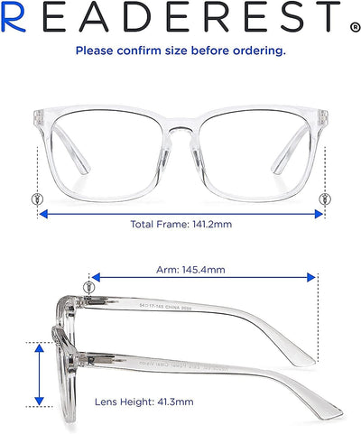 Blue-Light-Blocking-Reading-Glasses-Clear-0-00-Magnification-Computer-Glasses