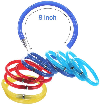 Kicko Bendy Ballpoint Bracelet Pen - 12 Pack - Fashionable Magnetic Snap Wristbands