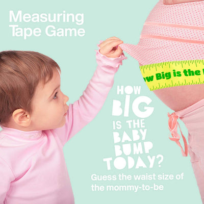 Kicko Baby Bump Measuring Tape Game - 2 Pack - 150 Feet - for Party Favors, Showers, Moms