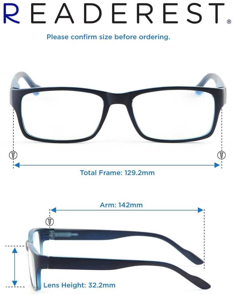 Blue-Light-Blocking-Reading-Glasses-Blue-3-00-Magnification-Computer-Glasses